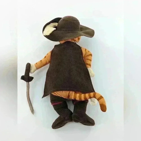 Puss In Boots Shrek 2 Talking Plush 12" Soft Toy Working 2003 Hasbro Dreamworks - Picture 3 of 8